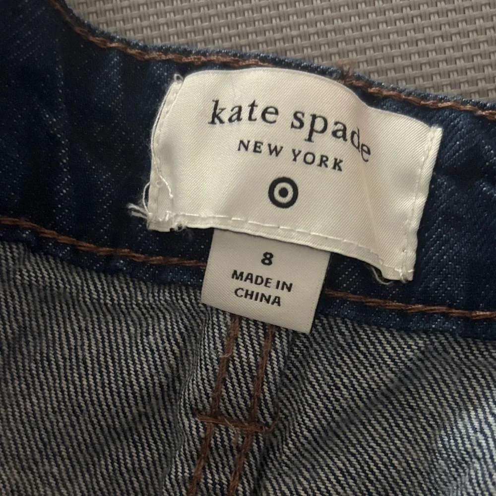 Kate Spade for target medium wash high rise cuff Denim Jeans sz 8 NWT